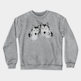 Painted Arctic Wolves Crewneck Sweatshirt